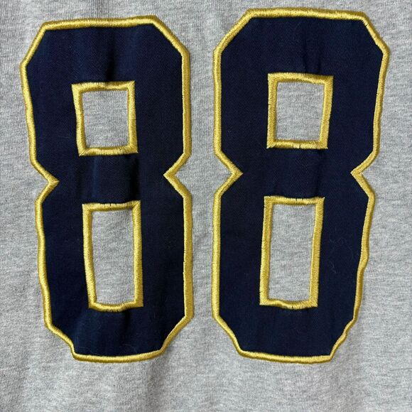 Vintage Tommy Hilfiger Rugby Shirt Men XL Gray Navy Athletic Long Sleeve 1/4 Zip - Picture 5 of 13